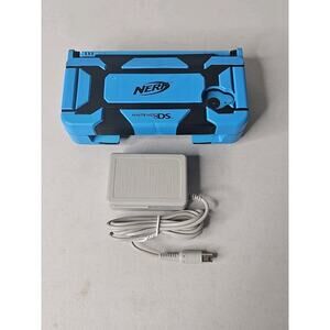 Nintendo DSi Light Blue Handheld Console Game System /w Charger in Nerf Case